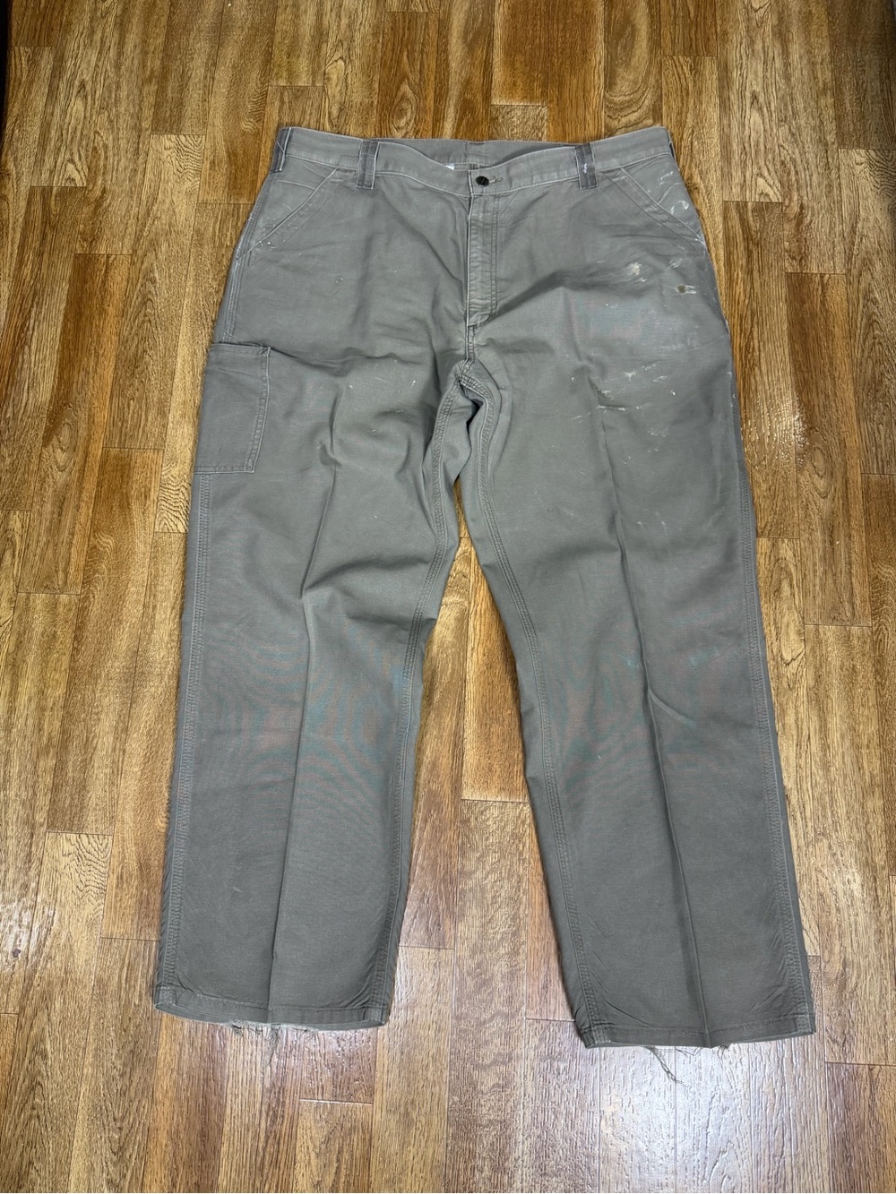 Carhartt B11 Brown Duck Work Pants 42x30 Distressed Workwear Carpenter